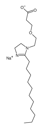sodium 3-[2-(4,5-dihydro-2-undecyl-1H-imidazol-1-yl)ethoxy]propionate Structure