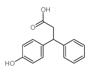 3-(4-hydroxyphenyl)-3-phenyl-propanoic acid结构式