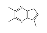 5H-Cyclopentapyrazine,2,3,7-trimethyl- (9CI) structure