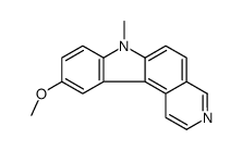 10-methoxy-7-methylpyrido[3,4-c]carbazole结构式