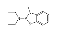 N,N-diethyl-3-methyl-1,3,2-benzothiazaphosphol-2-amine结构式