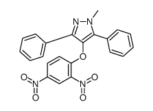 4-(2,4-dinitrophenoxy)-1-methyl-3,5-diphenylpyrazole结构式