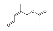 (2-methyl-4-oxobut-2-enyl) acetate Structure