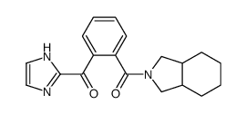 [2-(1,3,3a,4,5,6,7,7a-octahydroisoindole-2-carbonyl)phenyl]-(1H-imidazol-2-yl)methanone结构式
