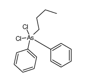 butyl-dichloro-diphenyl-λ5-arsane结构式