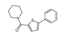 (5-phenylthiophen-2-yl)-piperidin-1-ylmethanone Structure