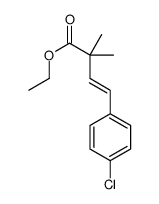 ethyl 4-(4-chlorophenyl)-2,2-dimethylbut-3-enoate结构式