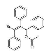 Acetic acid (E)-3-bromo-1,2,3-triphenyl-allyl ester Structure