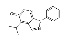 5-oxido-1-phenyl-4-propan-2-ylpyrazolo[3,4-d]pyrimidin-5-ium Structure