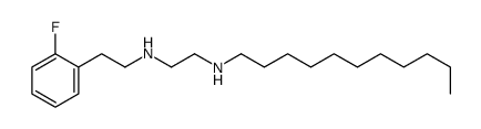 N'-[2-(2-fluorophenyl)ethyl]-N-undecylethane-1,2-diamine结构式