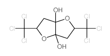 3,7-bis(trichloromethyl)-4,8-dioxabicyclo[3.3.0]octane-1,5-diol Structure