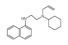 N-cyclohexyl-N-naphthalen-1-yl-N-prop-2-enyl-ethane-1,2-diamine结构式