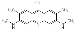 N,N,2,7-tetramethylacridine-3,6-diamine结构式