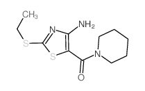 Methanone,[4-amino-2-(ethylthio)-5-thiazolyl]-1-piperidinyl- structure
