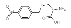 2-amino-3-[(4-nitrophenyl)methylsulfanyl]propanoic acid结构式