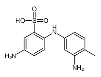 5-Amino-2-[(3-amino-4-methylphenyl)amino]benzenesulfonic acid Structure