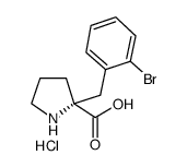 (R)-2-(2-BROMOBENZYL)PYRROLIDINE-2-CARBOXYLIC ACID HYDROCHLORIDE picture