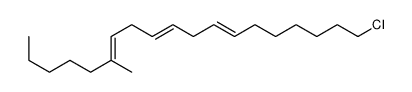 19-chloro-6-methylnonadeca-6,9,12-triene结构式