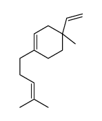 4-ethenyl-4-methyl-1-(4-methylpent-3-enyl)cyclohexene Structure