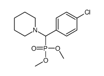 1-[(4-chlorophenyl)-dimethoxyphosphorylmethyl]piperidine结构式