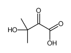 3-hydroxy-3-methyl-2-oxobutanoic acid结构式