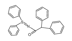 S,S-diphenyl-N-(diphenylacetyl)-sulfilimine Structure
