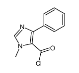 1-甲基-4-苯基-1H-咪唑-5-羰酰氯结构式