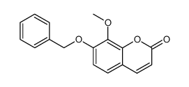 7-benzyloxy-8-methoxycoumarin Structure
