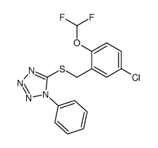 5-[[5-chloro-2-(difluoromethoxy)phenyl]methylsulfanyl]-1-phenyltetrazole Structure