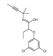 2-(3,5-dichlorophenoxy)-N-(2-methylpent-3-yn-2-yl)butanamide Structure