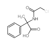 Benzeneacetic acid, a-[(2-chloroacetyl)amino]-a-methyl-结构式