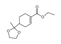 ethyl 4-(2-methyl-1,3-dioxolan-2-yl)cyclohexene-1-carboxylate Structure