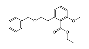 ethyl 2-(2-benzyloxyethyl)-6-methoxybenzoate Structure