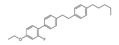 4-ethoxy-2-fluoro-1-[4-[2-(4-pentylphenyl)ethyl]phenyl]benzene结构式