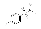 N,N-dibromo-4-chloro-benzenesulfonamide Structure