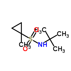 N-(TERT-BUTYL)-1-METHYLCYCLOPROPANE-1-SULFONAMIDE Structure