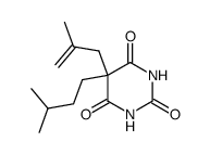 5-Isopentyl-5-(2-methyl-2-propenyl)barbituric acid结构式