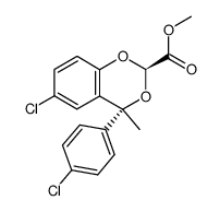 methyl 6-chloro-4-methyl-4-(4-chlorophenyl)-[4H]-1,3-benzodioxin-2-carboxylate Structure