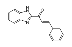 (2E)-1-(1H-benzimidazol-2-yl)-3-phenylprop-2-en-1-one结构式