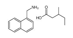 3-methylpentanoic acid,naphthalen-1-ylmethanamine结构式