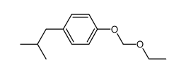 1-(ethoxymethoxy)-4-isobutylbenzene结构式