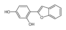4-(1-benzofuran-2-yl)benzene-1,3-diol结构式