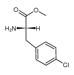 METHYL (2S)-2-AMINO-3-(4-CHLOROPHENYL)PROPANOATE结构式