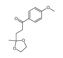 1-(4-methoxy-phenyl)-3-(2-methyl-[1,3]dioxolan-2-yl)-propan-1-one Structure