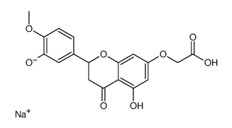 sodium,2-[[5-hydroxy-2-(3-hydroxy-4-methoxyphenyl)-4-oxo-2,3-dihydrochromen-7-yl]oxy]acetate Structure