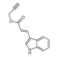 prop-2-ynyl (E)-3-(1H-indol-3-yl)prop-2-enoate结构式
