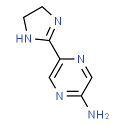 Pyrazinamine,5-(4,5-dihydro-1H-imidazol-2-yl)- (9CI)结构式