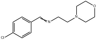 n-(4-chlorobenzylidene)-2-morpholinoethylamine Structure