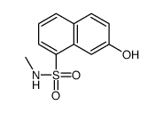 7-hydroxy-N-methylnaphthalene-1-sulphonamide structure