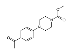 methyl 4-(4-acetylphenyl)piperazine-1-carboxylate结构式